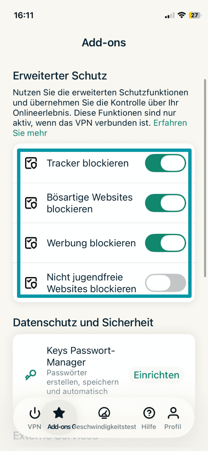 Toggle Off Any Activated Option De