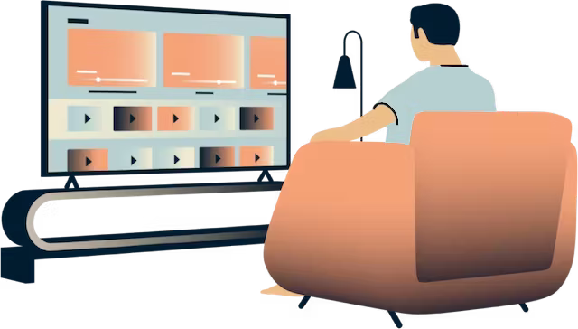 Watch content from anywhere: Stairs to an open doorway, representing access. 