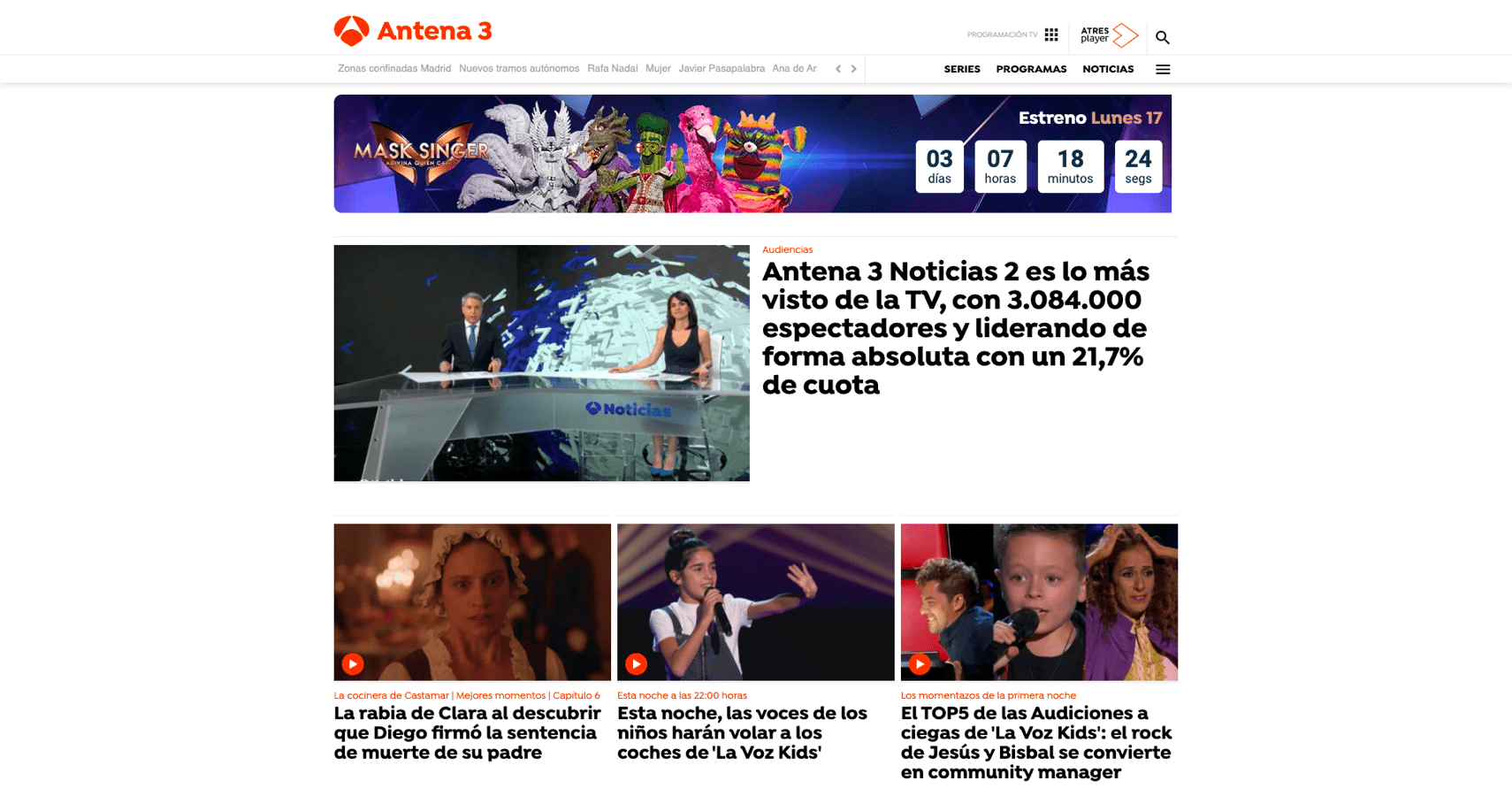 Antena 3 Screenshot