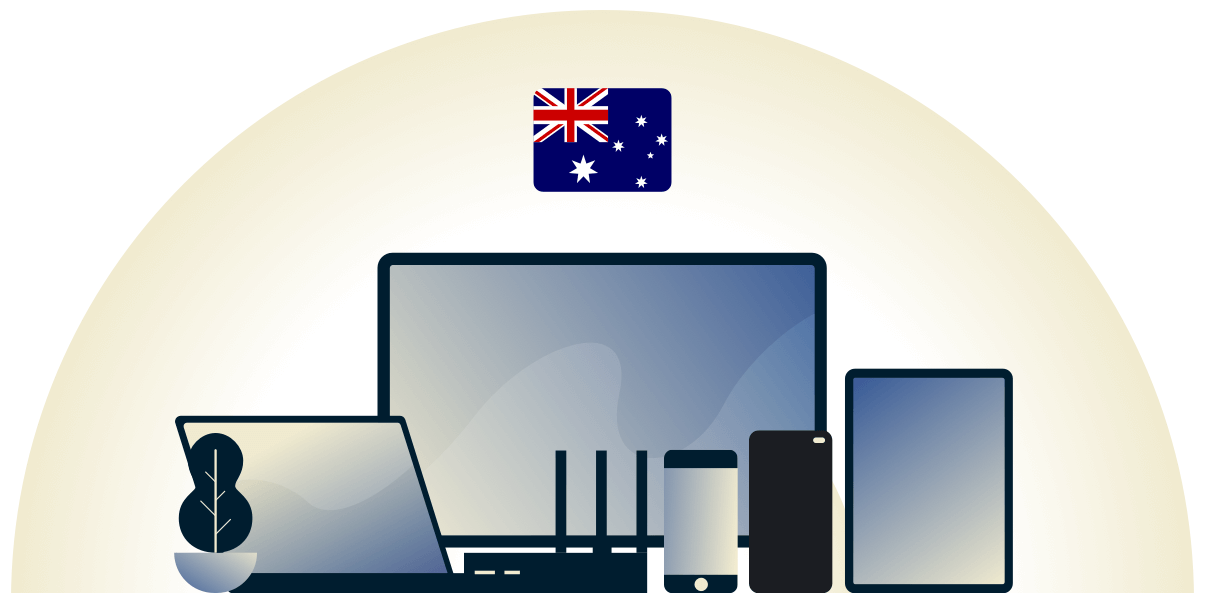 Australia VPN protecting a variety of devices.