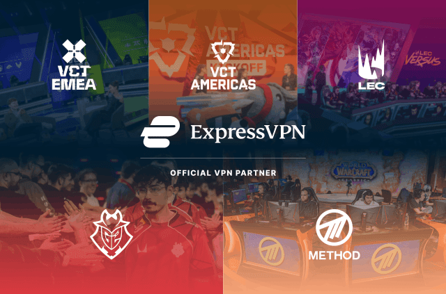 ExpressVPN enters the arena with LEC, VCT EMEA and Americas, G2 Esports, and Method—and we're bringing drops and discounts